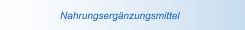 Nahrungsergänzungsmittel